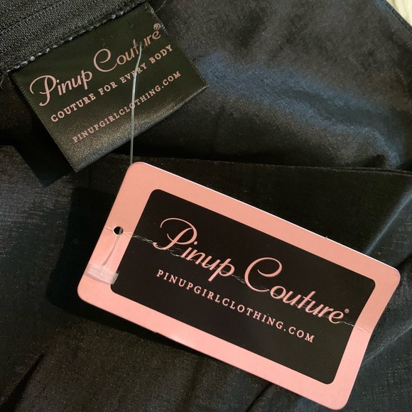 NWT Pinup Couture Size Small Black Short Sleeve Fit & Flare Dress - Picture 10 of 11